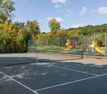 Open tennis court